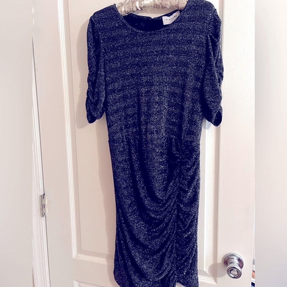 Highline Collective Brand New With Tags  Dress Black with Metallic Silver